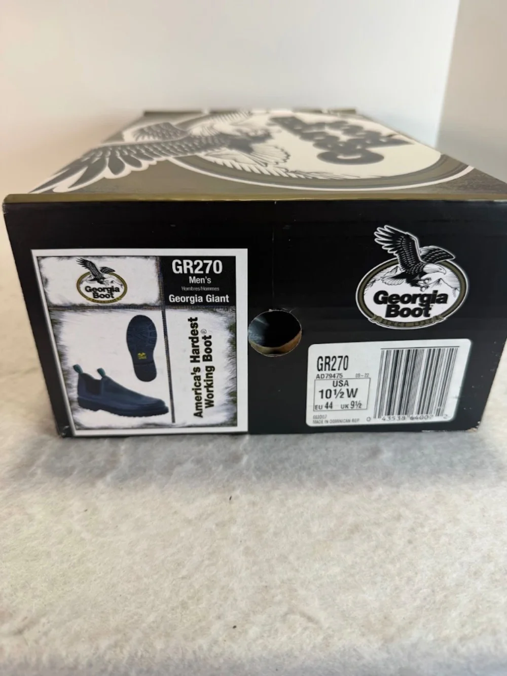Georgia Boot GR270 Georgia Giant Romeo Slip On Work Shoes 10.5W NIB